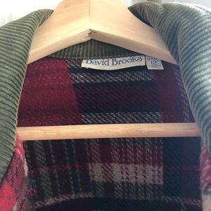 David Brook’s patchwork, size 12 jacket